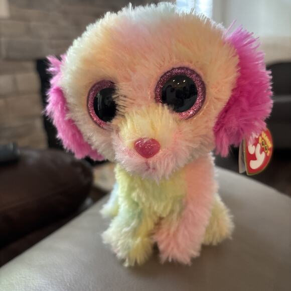 New Ty Beanie Boos - LOVESY the Dog (Justice Excl.) 6" Stuffed Animal Toy - Picture 3 of 8